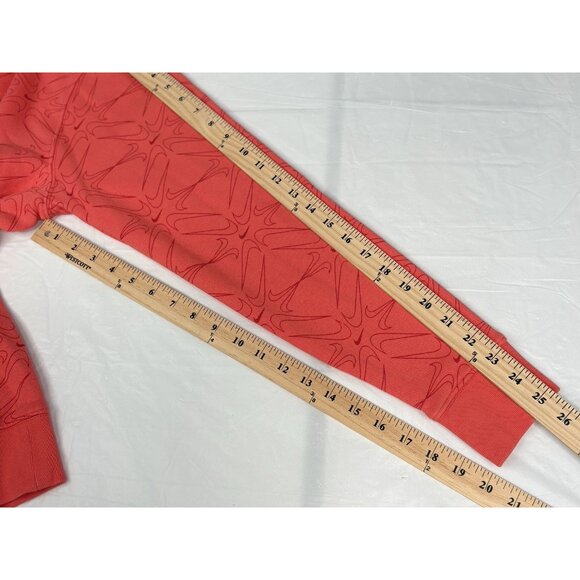 Nike Center Swoosh AOP Hoodie Men’s Medium Rose Pullover Fleece Sweatshirt - Picture 16 of 16